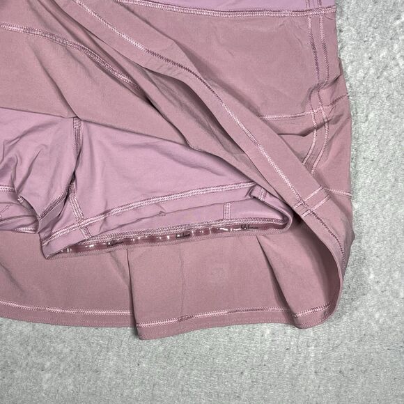 Lululemon Skirt Womens Size 10 Pink Pace Rival Mid Rise Tennis Skort Athletic - Picture 4 of 13